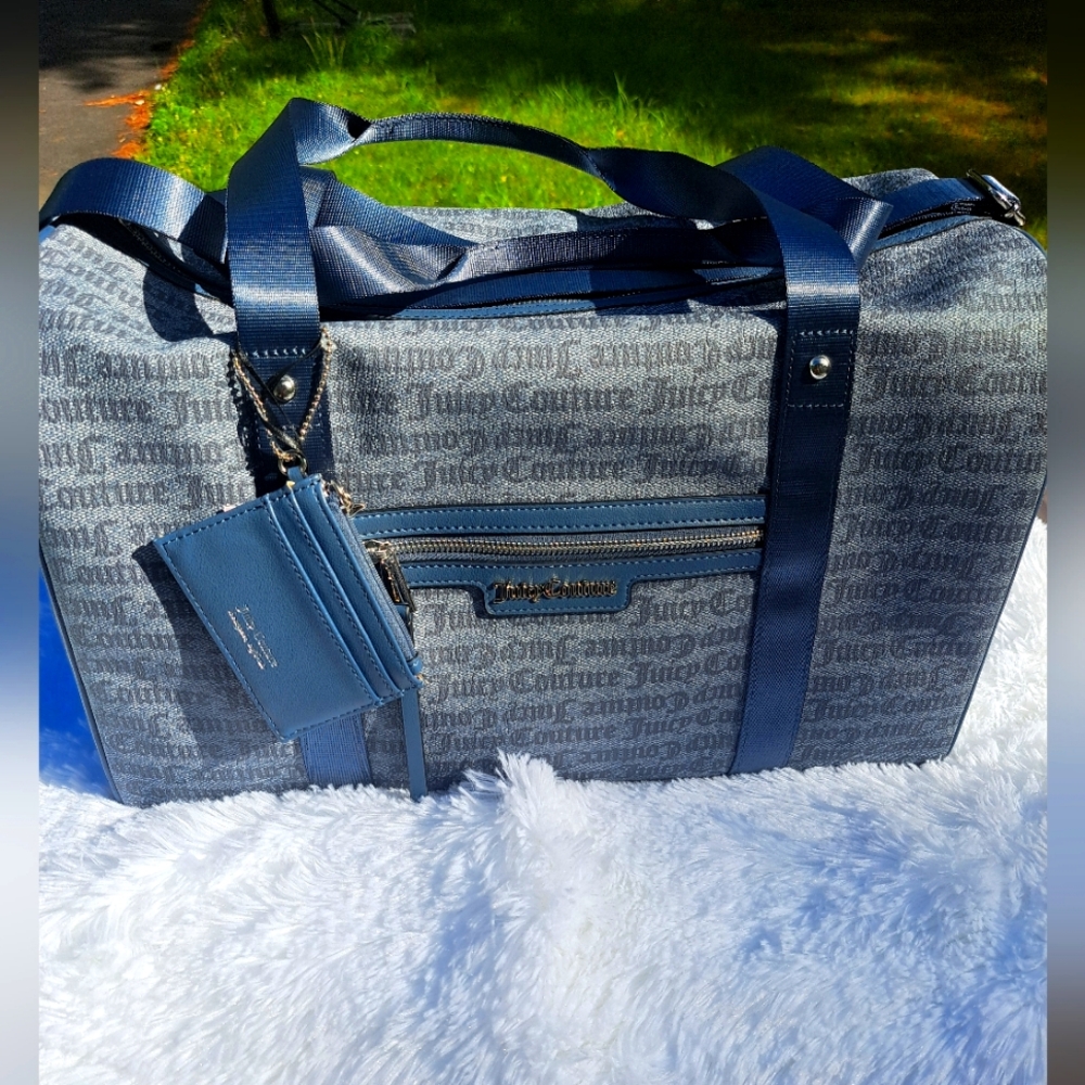 Juicy Couture Denim Weekender Duffle Bag #New